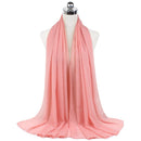 72*175cm Hijab Chiffon 2021 Maxi Big Size Scarf For Muslim Women Headscarf Ladies Headwraps Pashmina Hijab Muslim Fashion Islam