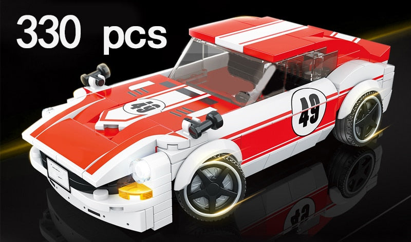 Racing Car City Speed Champions Sports Model Building Blocks DIY Bricks Kids Toy Classic Rally Super Racers Vehicle f1 technique