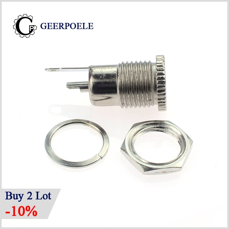 DC099 5.5 mm x 2.1mm DC Power Jack Socket Female Panel Mount Connector metal 5.5*2.1 5.5*2.5