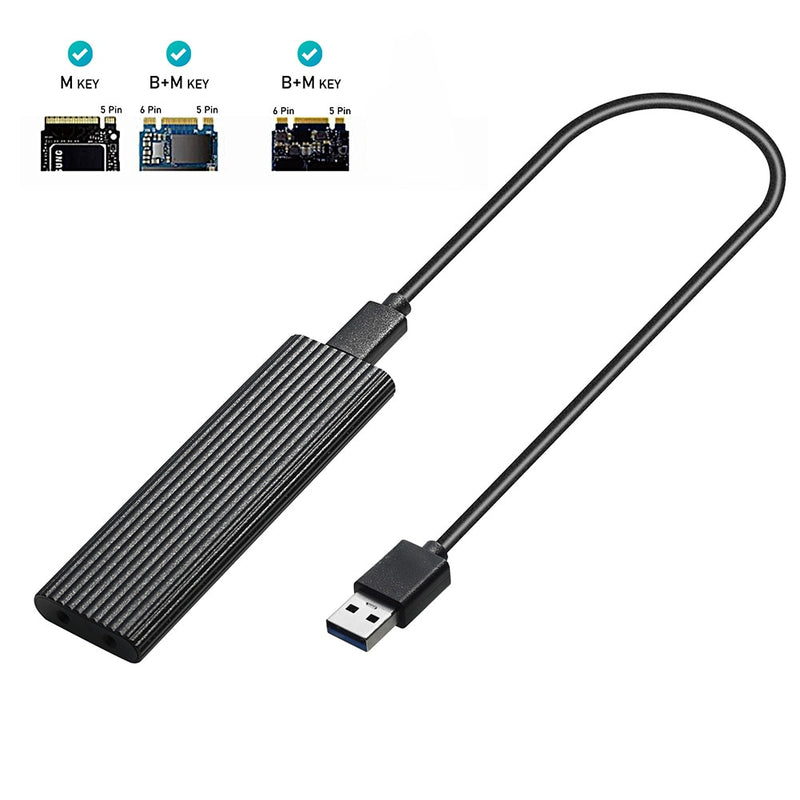Dual Protocol M2 NVMe/SATA SSD Case 10Gbps HDD Box M.2 NVME NGFF SSD to USB 3.1 Enclosure Type-C to Type-A for M.2 Hard Disk