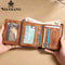 ManBang HOT Genuine Leather Men Wallet Small Mini Card Holder Male Wallet Pocket Retro purse wallet for men High Quality