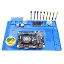 Soldering Mat ESD Antistatic Heat Resistant Insulation Work Mat Soldering Station Kit Silicone Repair Pad Maintenance Platform
