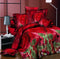 Home textiles cotton Leopard grain rose 3D bedding sets King size 4 Pcs of duvet cover bed sheet pillowcase bedclothes