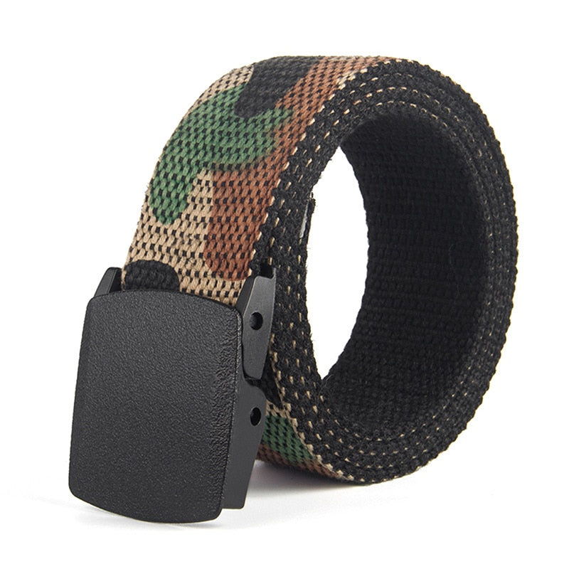 Men Belt 2020 Fashion Unisex Army Tactical Waist Belt Jeans Male Casual Luxury Canvas Webbing Waistband Ceinture Femme