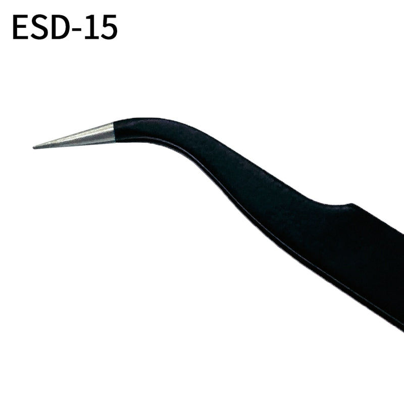 Anti-static precision tweezers set stainless steel ESD tweezers electronic repair soldering iron tool