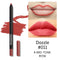 1PC Matte Lipsticks Pen Natural Waterproof Lip Liner Pencil Contour Makeup Sexy Brown Lip Stick Long Lasting Cosmetic Tools