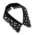 Fashion White Black Lace Fake Collar Blouse Vintage Detachable Shirt False Collar Lapel Blouse Top Women Clothes Accessories