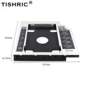 TISHRIC 9.5 12.7mm HDD Caddy Aluminum Universa SATA 3.0 2.5&quot; SSD CD DVD to HDD Case Optibay Enclosure CD-ROM ODD