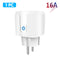 Aubess Tuya Wifi Smart Socket, EU 16A Alexa/ Alice Voice Remote Timer Plug, Smart Home Via Smart Life Real-time Power Monitoring