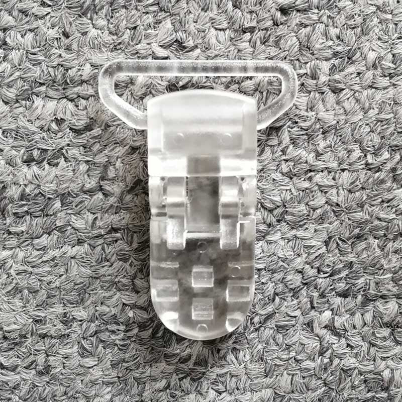 5pcs 25mm Plastic Baby Pacifier Chain Transparent Pacifier Clips Soother Holder For Baby Pacifier Nipples Holder Round Clamp