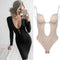Sexy Full Bodyshaper Bra Women Deep V Convertible Bra Thong Shapewear Backless Invisible Push Up Underwear Slimming Bodysuit