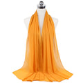 72*175cm Hijab Chiffon 2021 Maxi Big Size Scarf For Muslim Women Headscarf Ladies Headwraps Pashmina Hijab Muslim Fashion Islam