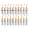 20pcs/10pairs Nakamichi BANANA PLUGS 24K Gold-plated 4MM Banana Connector with Screw Lock For Audio Jack Speaker Plugs Black&amp;Red