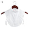 Fashion White Black Lace Fake Collar Blouse Vintage Detachable Shirt False Collar Lapel Blouse Top Women Clothes Accessories