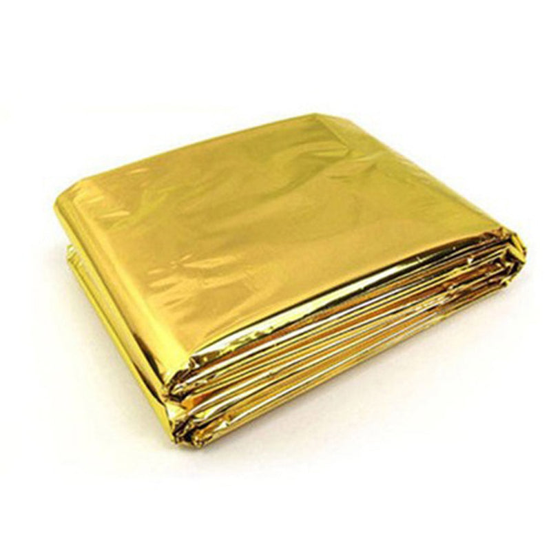 Hot Outdoor Waterproof Emergency Bag Insulation Disaster SOS Aid Life-saving Survival  Rescue Insulation Blanket Hike 210*140CM