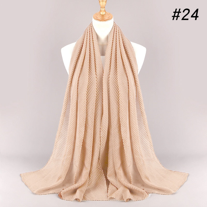 2021 NEW Flocked Bubble Cotton Scarf Hijabs For Muslim Women Soild Color Breathable Islamic Headscarf Arab Head Scarves