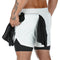 2022 Camo Running Shorts Men 2 In 1 Double-deck Quick Dry GYM Sport Shorts Fitness Jogging Workout Shorts Men Sports Short Pants