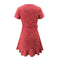 Summer Women’s Floal A-Line Dress Sweet Elegant Floral Ruffles V-neck Bandage Short Dress for Lady Chic Flowers Mini Dress