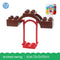 Blocks Amusement Park Accessory Slide Ladder Swing Seesaw Carousel Big Large-particle City Building Children&