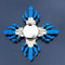 Anime Game Weapon Fidget Spinner Colorful Metal Zinc Alloy Ninja Shuriken Darts Hand Spinner Smooth Electroplate Fidget Gryo Toy