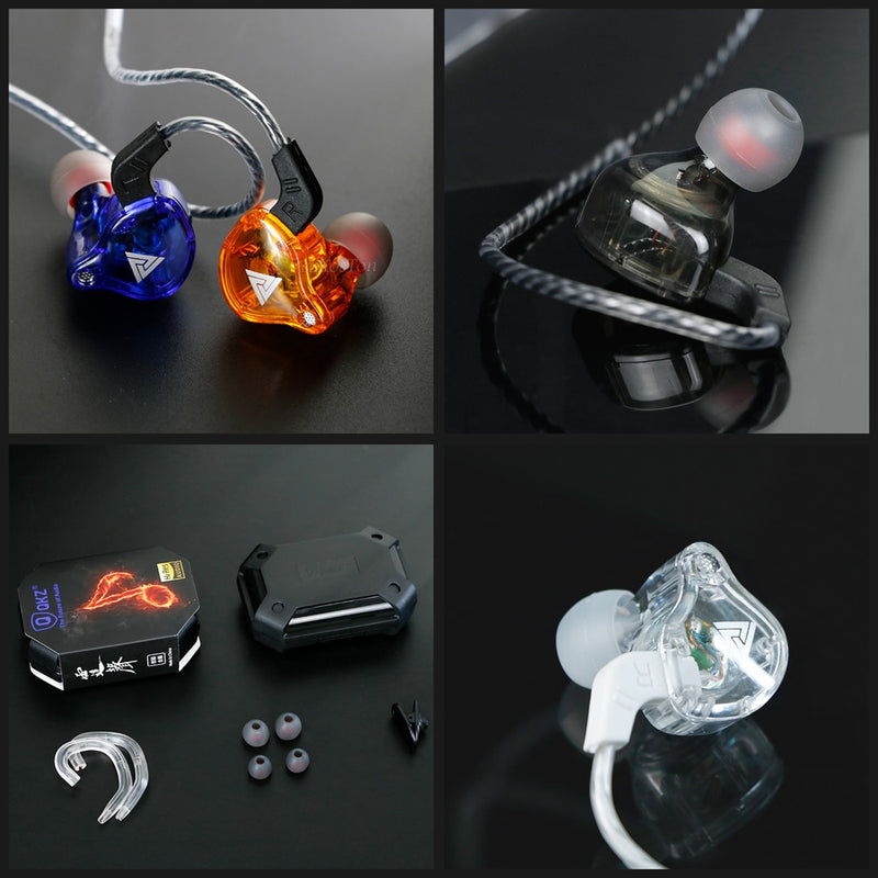 Original QKZ AK6 Copper Driver HiFi Wired Earphone Sport Running  Headphones Bass Stereo Headset Music Earbuds fone de ouvido