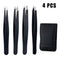 Anti-static Stainless Steel Tweezers Maintenance Tools Industrial Precision Straight Tweezers Repair Tool For Eyebrow DIY