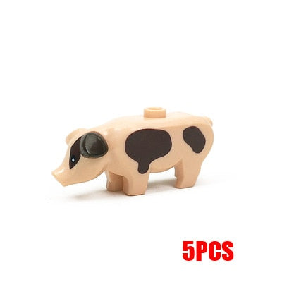 Compatible Mini Animals Building Blocks for Children MOC Turtles Bird Dolphin Fish Model Building Blocks Bricks Kids DIY Toys