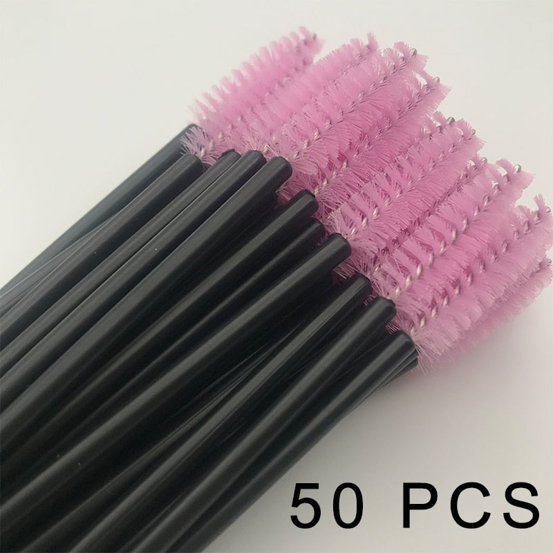 Disposable Eyelash Extension 5/50Pcs Eyebrow brush Mascara Wand Applicator Spoolers Eye Lashes Cosmetic Brushes Set makeup tools