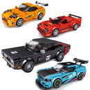 Racing Car City Speed Champions Sports Model Building Blocks DIY Bricks Kids Toy Classic Rally Super Racers Vehicle f1 technique