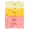 3/4/5/6Pcs/set Cute Bowknot Baby Headband Turban Solid Color Newborn Baby Girls Elastic Hair Bands Soft Nylon Hair Accessories