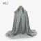 180X95CM Women Classic Muslim Crinkle Hijab Scarf Soft Cotton Head Scarves Turban Shawls Wraps Islamic Headband Femme Musulman