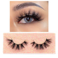 FOXESJI Makeup Eyelashes 3D Mink Lashes Fluffy Soft Wispy Natural Cross Lash Extension Reusable Fake Lashes Mink False Eyelashes