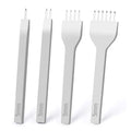Leather Hole Punches 1+2+4+6 Prong DIY Diamond Lacing Stitching Chisel Set U/V Shaped Groover Leather Edge Beveler Skiving Tools