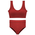 CINOON Sexy Seamless Tops Set High Waist Panties Women Wireless Underwear Suit Soft Padded Bras Set Backless Bralette Lingerie
