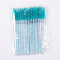 50/5Pcs Eyelash Extension Disposable Makeup Eyebrow Brush Mascara Stick Applicator Eyelashes Crystal Eyelash Brush Tool