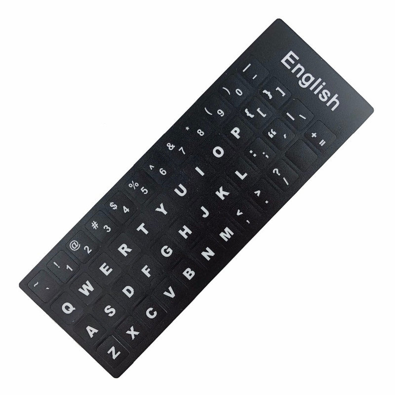 Russian French English Arabic Spanish Portuguese Hebrew Keyboard Stickers Letter Alphabet Layout Sticker For Laptop Desktop PC