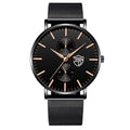 reloj hombre 2022 Mens Fashion Ultra-thin Watches Men Business Casual Stainless Steel Mesh Belt Quartz Watch relogio masculino