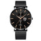 reloj hombre 2022 Mens Fashion Ultra-thin Watches Men Business Casual Stainless Steel Mesh Belt Quartz Watch relogio masculino