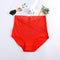 V-neck High Waist Underwear Women Cotton Lace Panties Hot Temptation Girls Belly Briefs