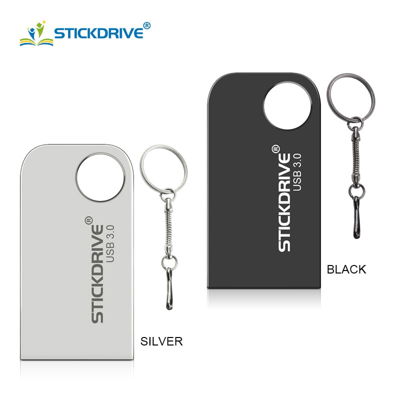 Top quality 3.0 usb flash drive pen drive 16GB 32GB 64GB waterproof Metal Key pendrive Card Memory Stick Drives u disk with gift