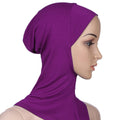 Muslim Underscarf Women Modal Hijab Cap Adjustable Muslim Stretchy Turban Full Cover Shawl Cap Full Neck Coverage for Lady