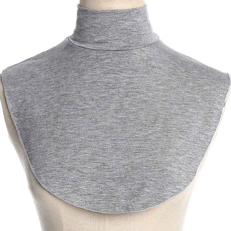 Neck Cover Fake Collar Women Cotton Jersey Hijab Ramadan Muslim Fashion Inner Cap Turban Islam Clothing Modal Turtleneck