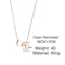SUMENG Fashion Tiny Heart Dainty Initial Necklace Gold Silver Color Letter Name Choker Necklace For Women Pendant Jewelry Gift