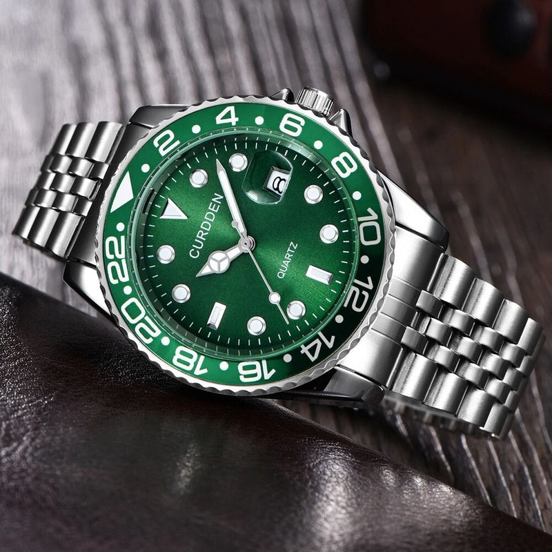 Free Dropping Role Watch Men Quartz Mens Watches Top Luxury Brand Watch Man Gold Stainless Steel Relogio Masculino Waterproof