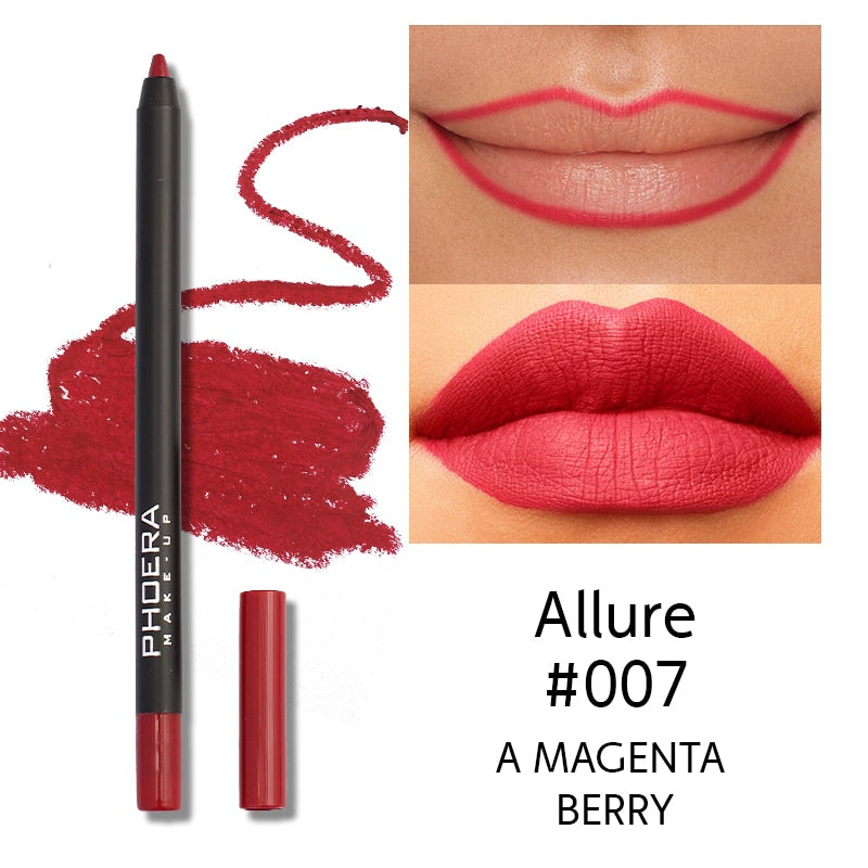 1PC Matte Lipsticks Pen Natural Waterproof Lip Liner Pencil Contour Makeup Sexy Brown Lip Stick Long Lasting Cosmetic Tools