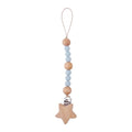 2021New Baby Pacifier Clip Newborn Linen Cotton Animal Wooden Pacifier Chain Nipple Soother Dummy Eco-friendly Material Holder
