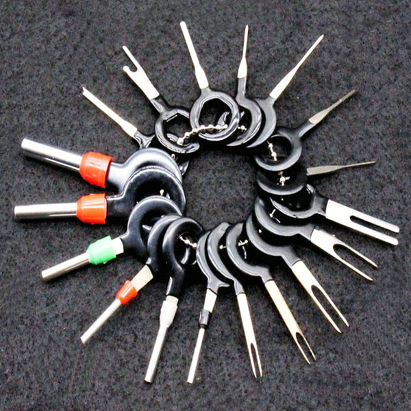 18Pcs 11Pcs Automotive Plug Terminal Remove Tool Set Key Pin Car Electrical Wire Crimp Connector Extractor Kit Accessories