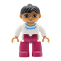 Big Size Action Figures City Princess Policemen Family Building Block Doll Character Accessory Toys Assembly Children Kids Gift