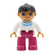 Big Size Action Figures City Princess Policemen Family Building Block Doll Character Accessory Toys Assembly Children Kids Gift