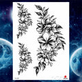 Girls Bracelet Chains Rose Tattoo Stickers Butterfly Body Arm Totem Tattoos Temporary Women Wrist Sexy Black Fake Tatoos